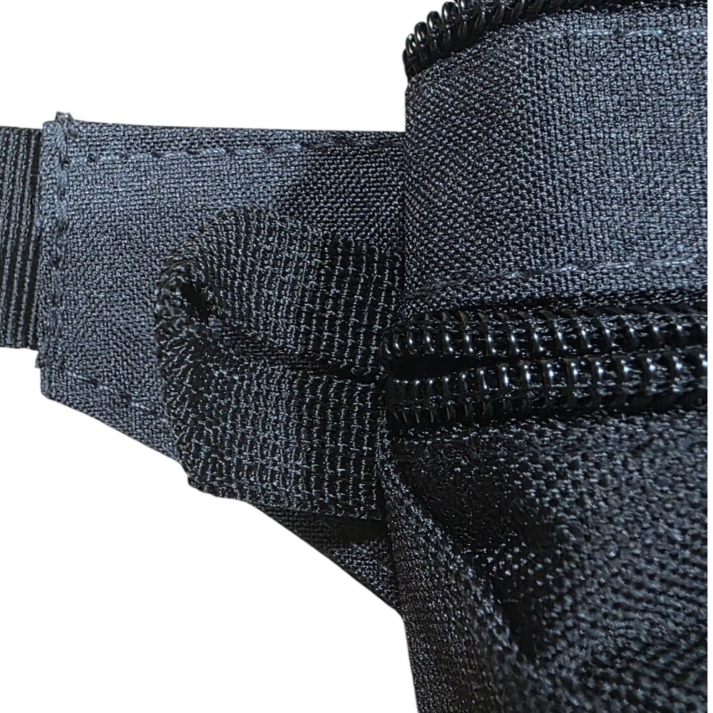 Champion Belt Bag Fanny Pack Black Zip Two-Pocket Adjustable Strap - Picture 6 of 7